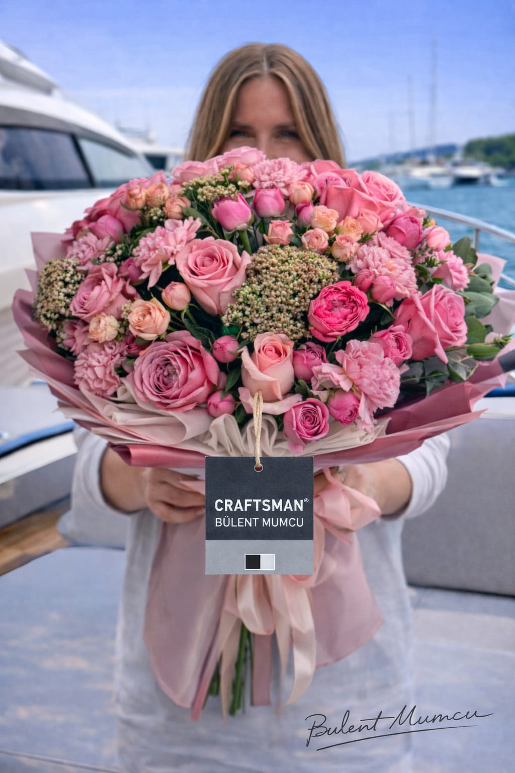 Gül Bahçesi – Yoğun Pembe & Somon Gül Buketi