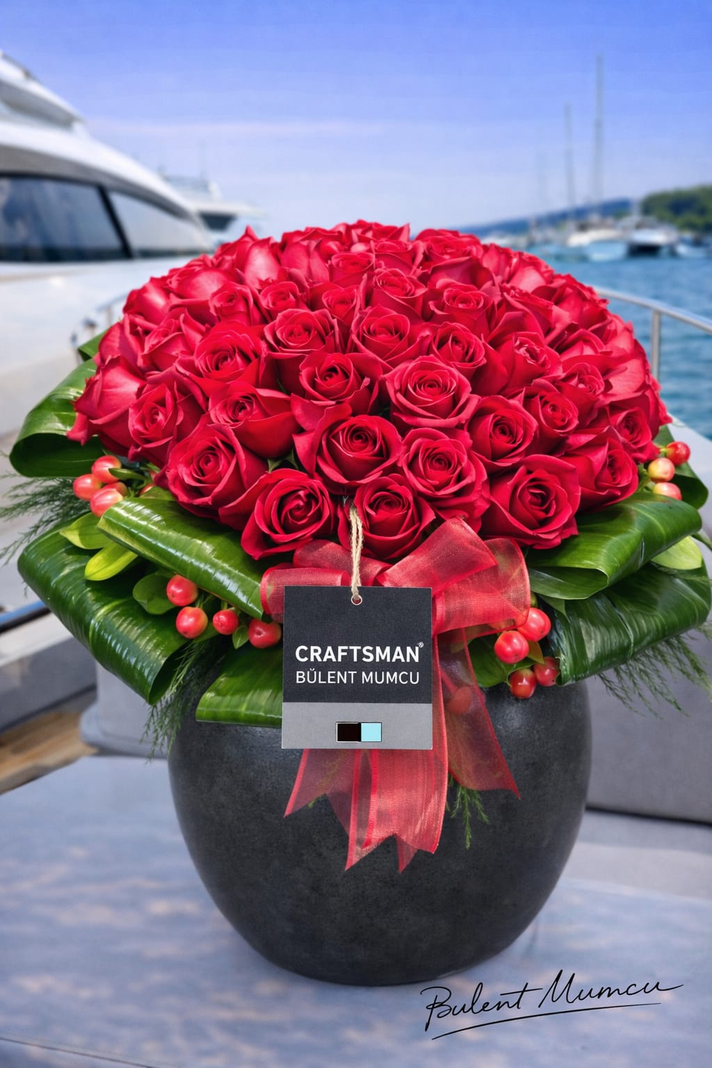 Seramik Vazoda Güller 