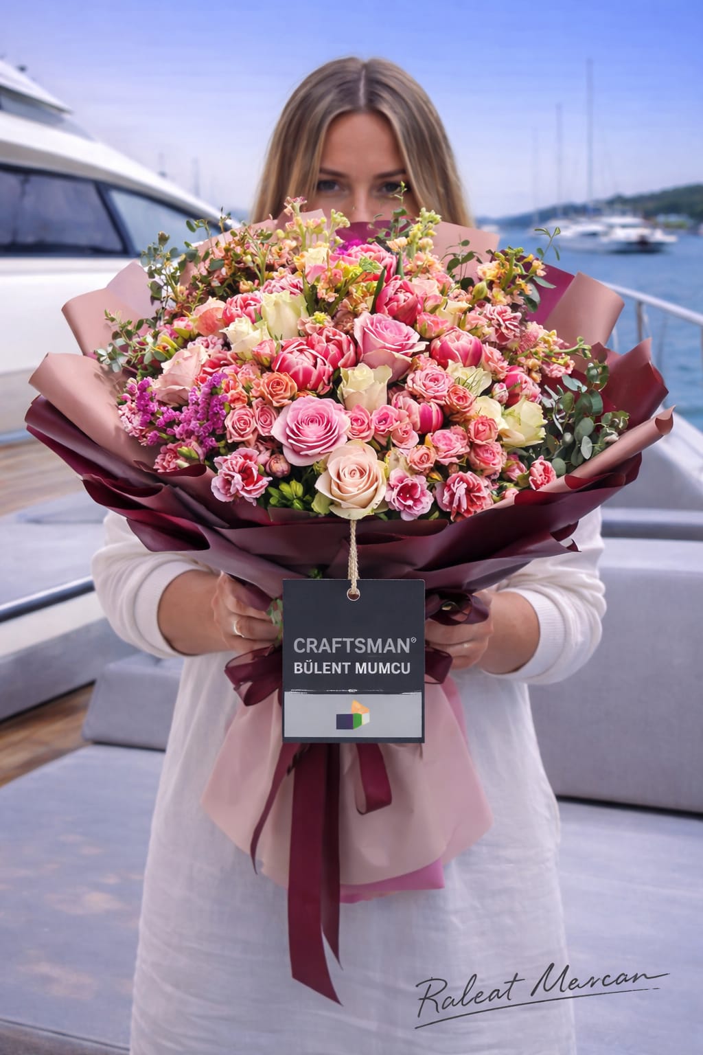 Sunset Garden – Renk Geçişli Özel Tasarım Buket