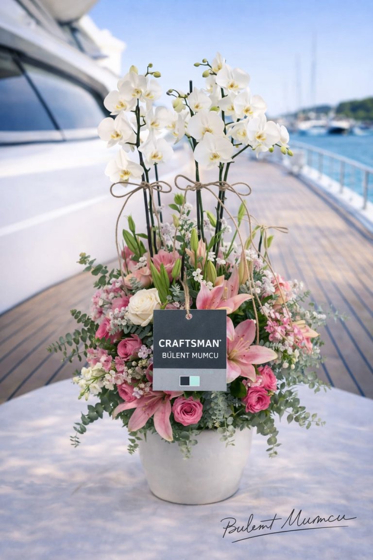 Orkide Ve Lilyum Aranjman Tasarımı